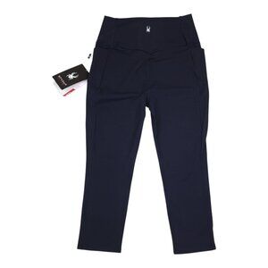Spyder Active Womens L 4-Way Stretch Fabric Soft Pants With Reflective Trim